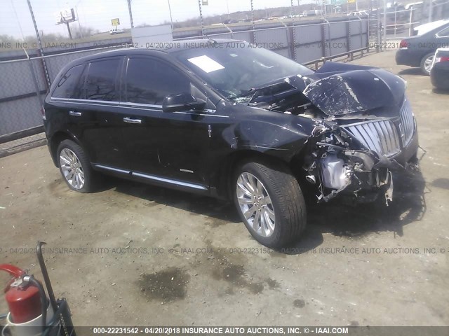 2LMDJ6JK9BBJ22858 - 2011 LINCOLN MKX BLACK photo 1