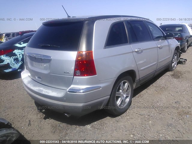 2A8GM68X27R337091 - 2007 CHRYSLER PACIFICA TOURING SILVER photo 4