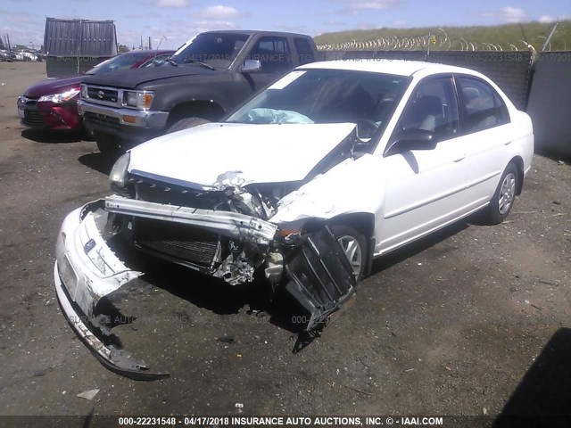 2HGES16553H623382 - 2003 HONDA CIVIC LX 白色 照片 2