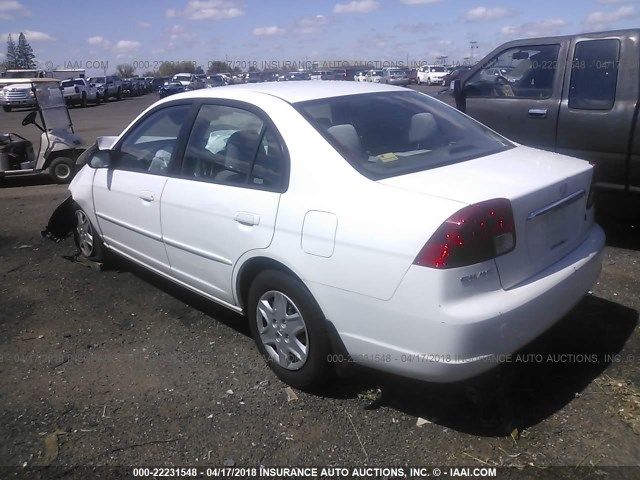 2HGES16553H623382 - 2003 HONDA CIVIC LX 白色 照片 3