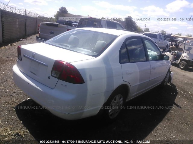 2HGES16553H623382 - 2003 HONDA CIVIC LX 白色 照片 4