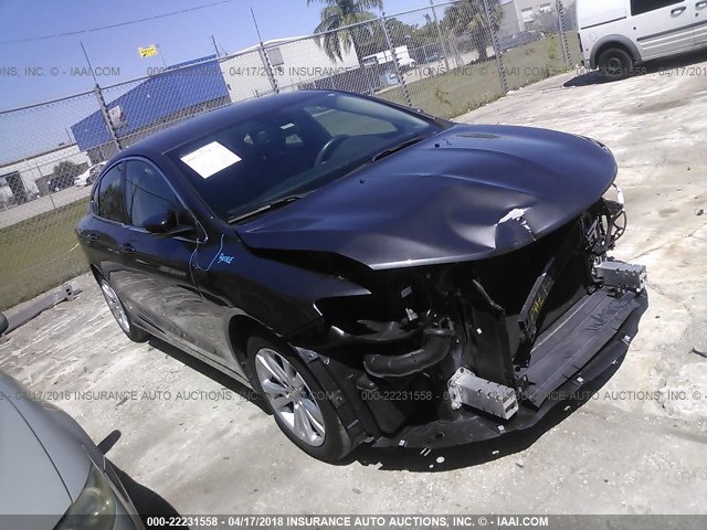 1C3CCCABXFN695187 - 2015 CHRYSLER 200 LIMITED GRAY photo 1