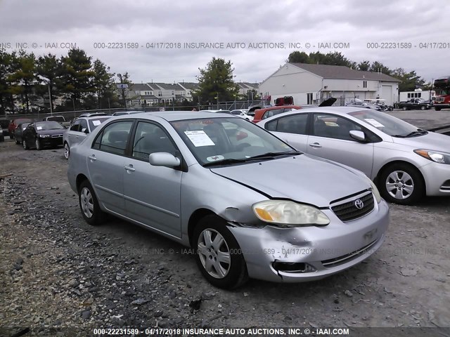 1NXBR32E07Z780475 - 2007 TOYOTA COROLLA CE/LE/S SILVER photo 1