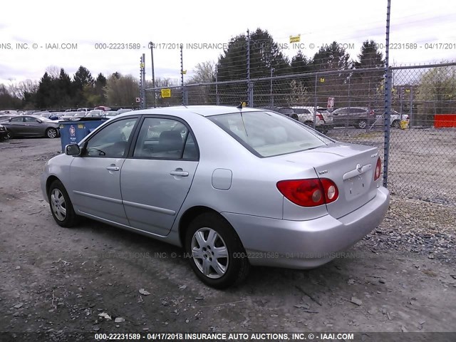 1NXBR32E07Z780475 - 2007 TOYOTA COROLLA CE/LE/S SILVER photo 3