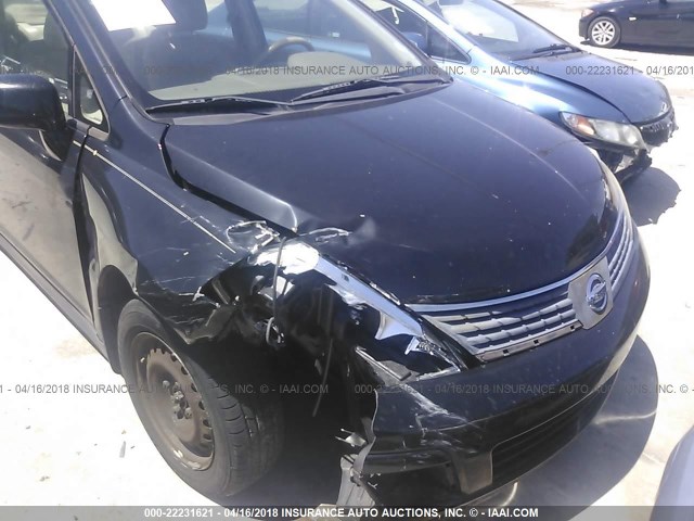 3N1BC11E09L482178 - 2009 NISSAN VERSA S/SL BLACK photo 6