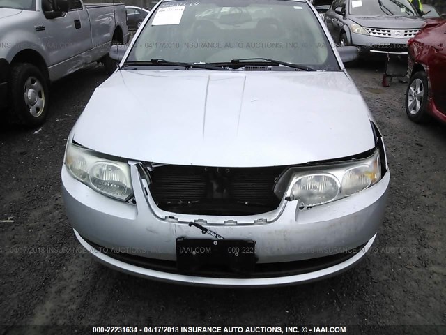 1G8AJ55F06Z202458 - 2006 SATURN ION LEVEL 2 SILVER photo 6