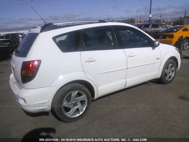 5Y2SM62884Z426460 - 2004 PONTIAC VIBE WHITE photo 4