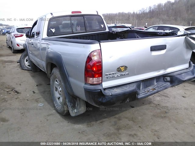 5TEUX42NX8Z543980 - 2008 TOYOTA TACOMA ACCESS CAB SILVER photo 3