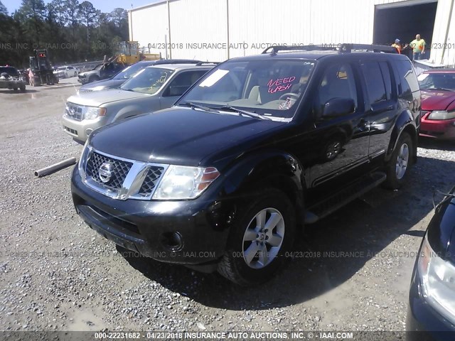 5N1AR18U88C642950 - 2008 NISSAN PATHFINDER S/LE/SE BLACK photo 2