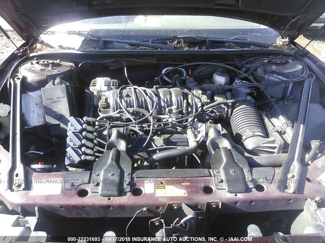 2G4WB52K9W1441974 - 1998 BUICK REGAL LS 勃艮第红 照片 10