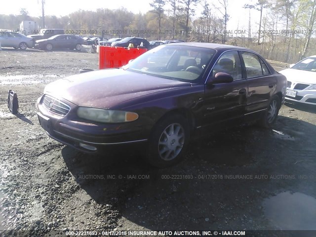 2G4WB52K9W1441974 - 1998 BUICK REGAL LS 勃艮第红 照片 2
