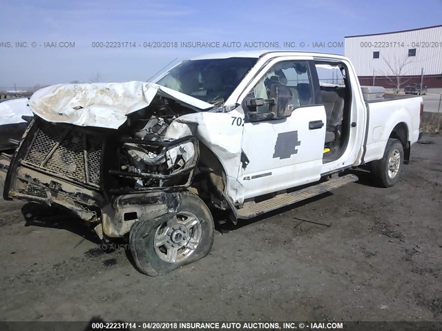 1FT7W2BT4HEE25901 - 2017 FORD F250 SUPER DUTY WHITE photo 2