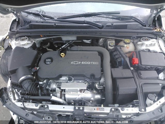 1G1ZB5ST0GF253874 - 2016 CHEVROLET MALIBU LS ვერცხლისფერი ფოტო 10