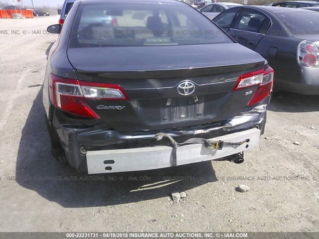 4T1BF1FK5CU189789 - 2012 TOYOTA CAMRY SE/LE/XLE GRAY photo 6