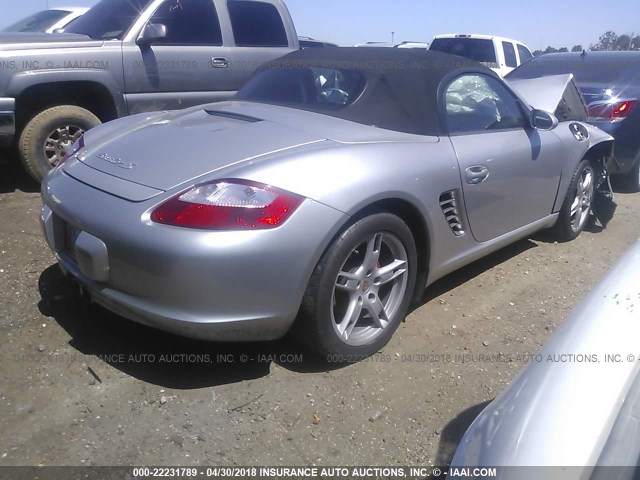 WP0CB29805U730745 - 2005 PORSCHE BOXSTER S SILVER photo 4