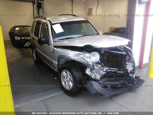 1J4GL48K54W177742 - 2004 JEEP LIBERTY SPORT SILVER photo 1