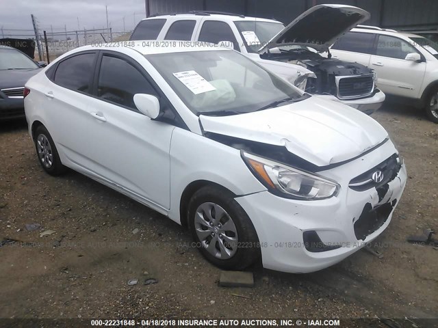 KMHCT4AE6FU860603 - 2015 HYUNDAI ACCENT GLS WHITE photo 1