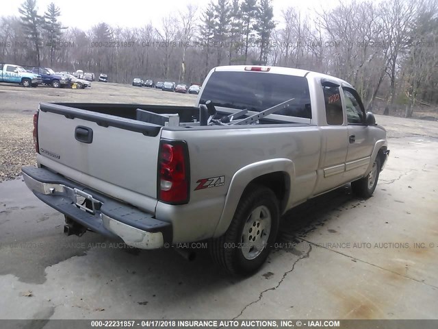 2GCEK19BX61331465 - 2006 CHEVROLET SILVERADO K1500 SILVER photo 4