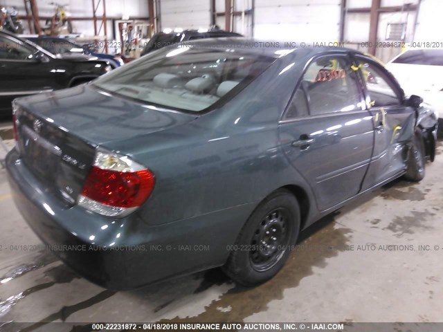 4T1BF32K06U115492 - 2006 TOYOTA CAMRY LE/XLE/SE მწვანე ფოტო 4