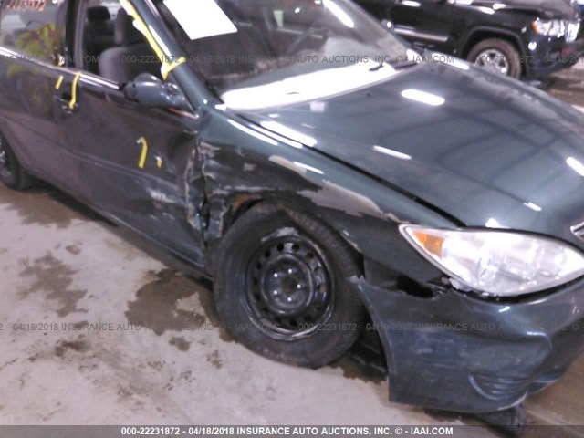 4T1BF32K06U115492 - 2006 TOYOTA CAMRY LE/XLE/SE მწვანე ფოტო 6
