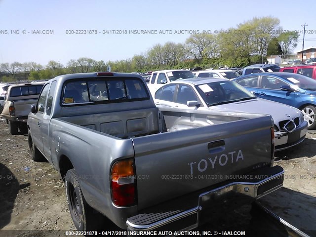 4TAUN53B6SZ030675 - 1995 TOYOTA TACOMA XTRACAB GRAY photo 3