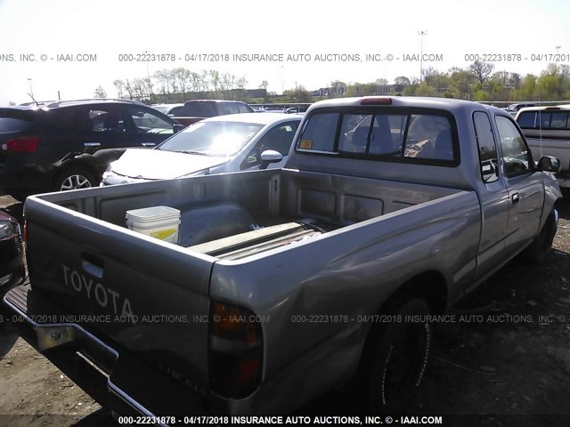 4TAUN53B6SZ030675 - 1995 TOYOTA TACOMA XTRACAB GRAY photo 4