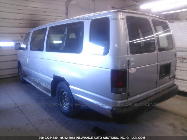 1FBSS31L23HA66038 - 2003 FORD ECONOLINE E350 SUPER DUTY WAGON GRAY photo 3