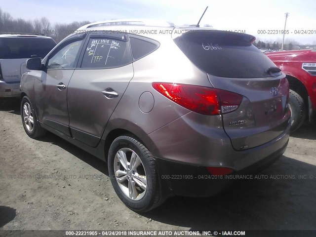 KM8JUCAC3AU093461 - 2010 HYUNDAI TUCSON GLS/LIMITED 棕色 照片 3