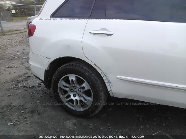 2HNYD28357H523631 - 2007 ACURA MDX TECHNOLOGY WHITE photo 6