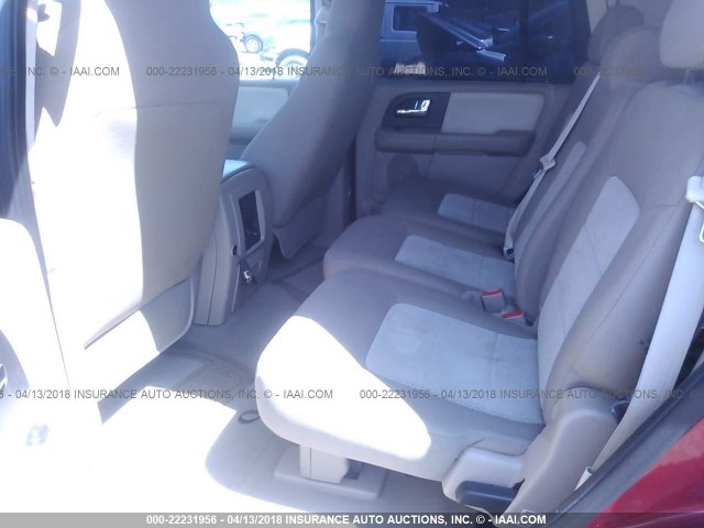 1FMPU15526LA81535 - 2006 FORD EXPEDITION XLT BURGUNDY photo 8