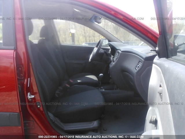 KNADE163486348920 - 2008 KIA RIO 5 SX RED photo 5