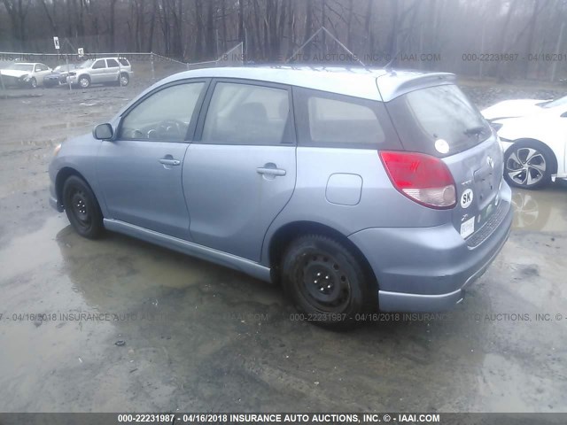 2T1KR32E33C164362 - 2003 TOYOTA COROLLA MATRIX XR Light Blue photo 3