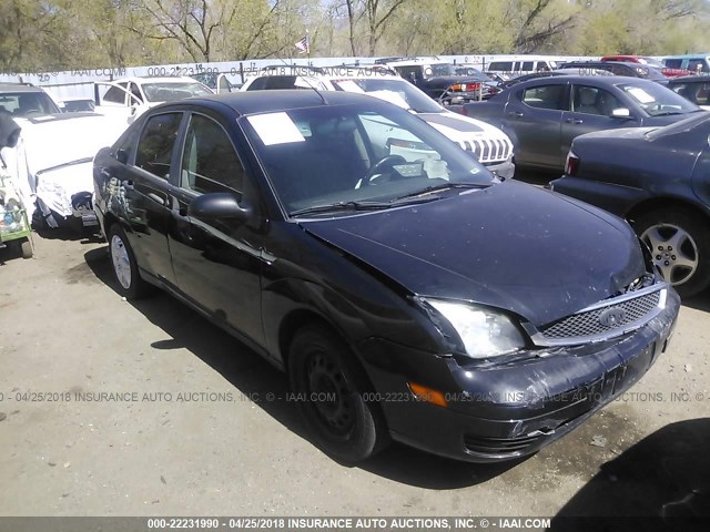 1FAFP34N97W145063 - 2007 FORD FOCUS ZX4/S/SE/SES BLACK photo 1