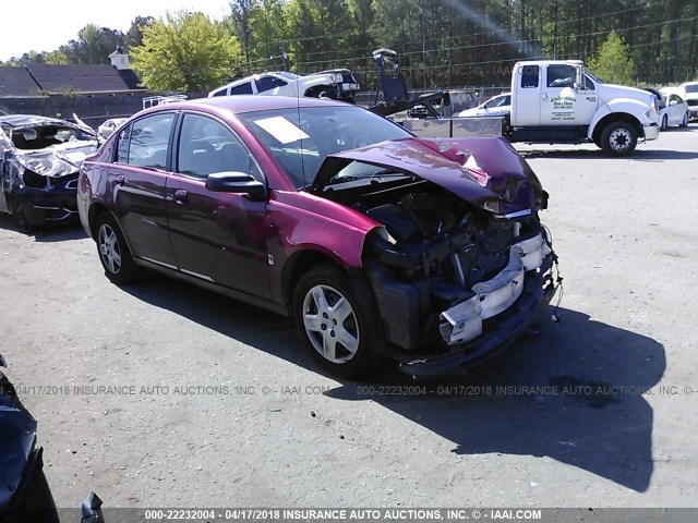 1G8AJ58F86Z156664 - 2006 SATURN ION LEVEL 2 BURGUNDY photo 1