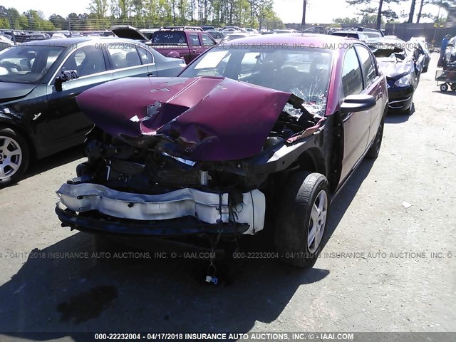 1G8AJ58F86Z156664 - 2006 SATURN ION LEVEL 2 BURGUNDY photo 6