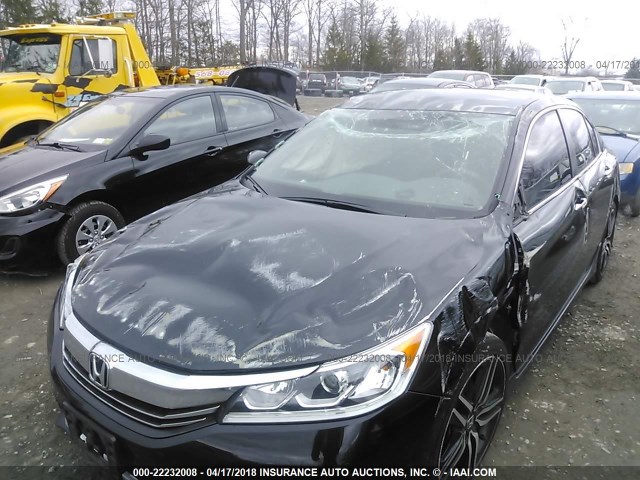 1HGCR2F54GA102490 - 2016 HONDA ACCORD SPORT 黑色 照片 6