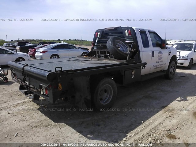 1FDWX3HR2AEB41209 - 2010 FORD F350 SUPER DUTY WHITE photo 4