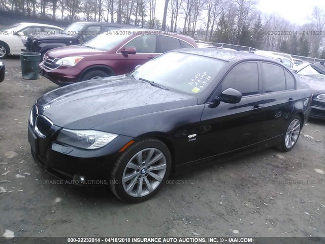 WBAPK53509A644633 - 2009 BMW 328 XI SULEV BLACK photo 2