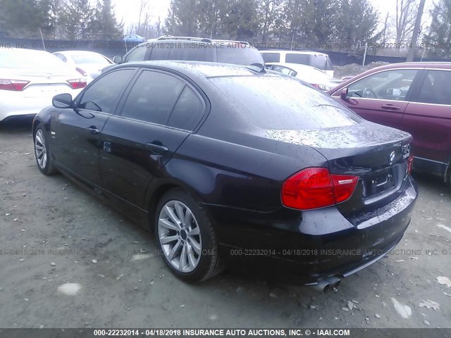 WBAPK53509A644633 - 2009 BMW 328 XI SULEV BLACK photo 3