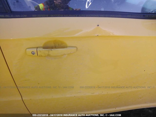 KL1TD56638B053860 - 2008 CHEVROLET AVEO LS YELLOW photo 6