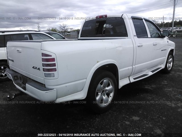 1D7HU18ZX2J168599 - 2002 DODGE RAM 1500 WHITE photo 4