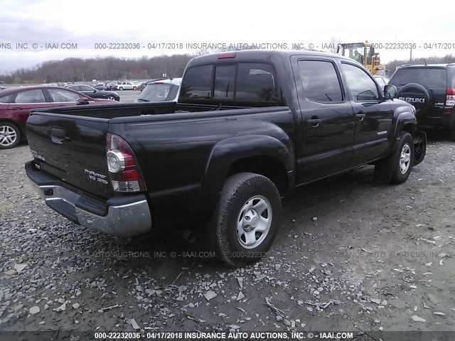 3TMJU4GN8AM097268 - 2010 TOYOTA TACOMA DOUBLE CAB PRERUNNER BLACK photo 4