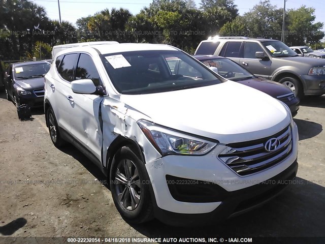 5XYZT3LB5FG246784 - 2015 HYUNDAI SANTA FE SPORT  WHITE photo 1