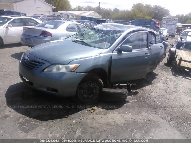 4T1BE46K27U665541 - 2007 TOYOTA CAMRY NEW GENERAT CE/LE/XLE/SE GREEN photo 2