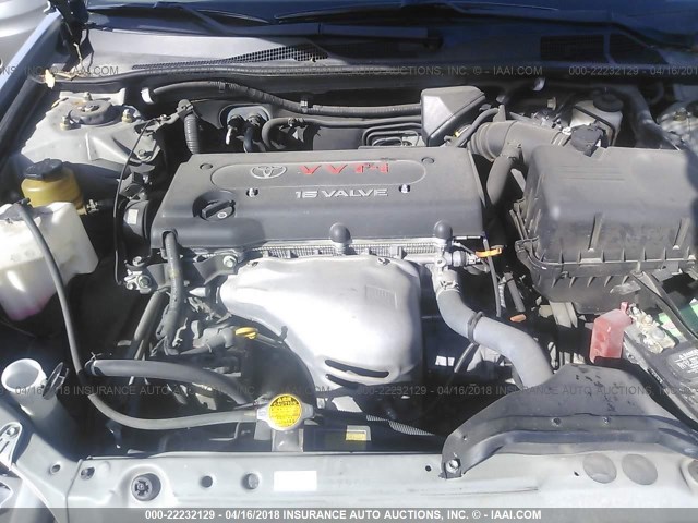 4T1BE32K74U333512 - 2004 TOYOTA CAMRY LE/XLE/SE SILVER photo 10