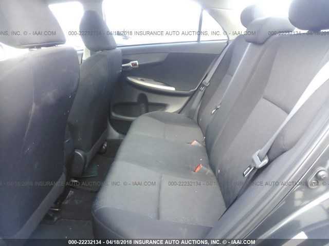 1NXBU4EE7AZ180558 - 2010 TOYOTA COROLLA S/LE/XLE GRAY photo 8