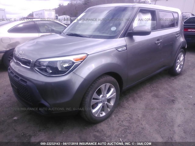 KNDJP3A59F7124280 - 2015 KIA SOUL + GRAY photo 2