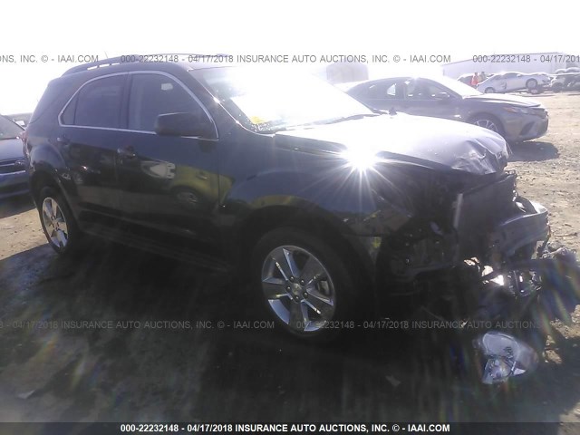 2GNALCEK6E6371970 - 2014 CHEVROLET EQUINOX LT BLACK photo 1