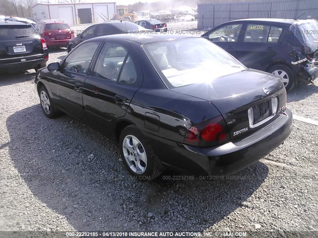 3N1CB51D54L847422 - 2004 NISSAN SENTRA 1.8/1.8S BLACK photo 3