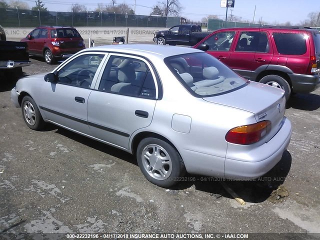 1Y1SK52882Z421199 - 2002 CHEVROLET GEO PRIZM LSI SILVER photo 3